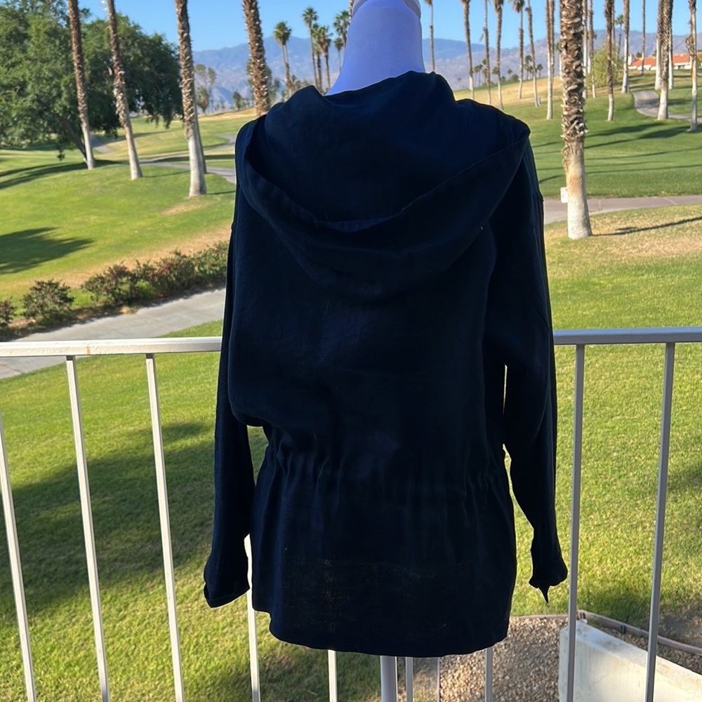 Ralph Lauren utility linen navy blue jacket sz large - Picture 8 of 10
